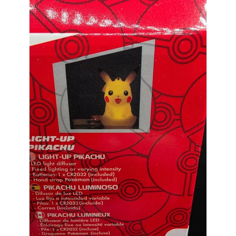 Pokemon Light-Up Pikachu With Hand Strap 3.5 Inches LED Light Diffuser Ages 14+
